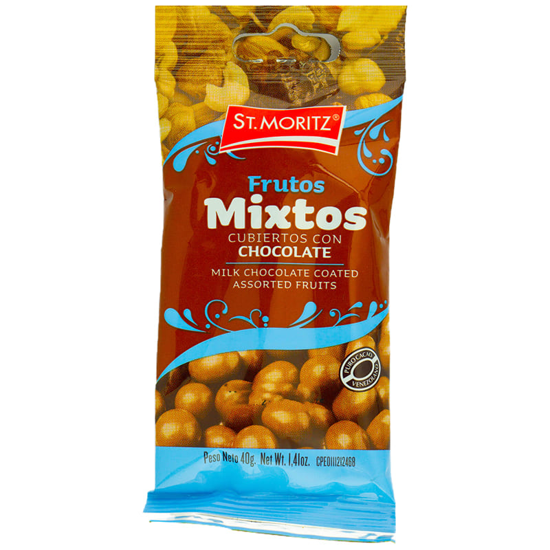 FRUTOS MIXTOS CON CHOCOLATE ST.MORITZ 40GR