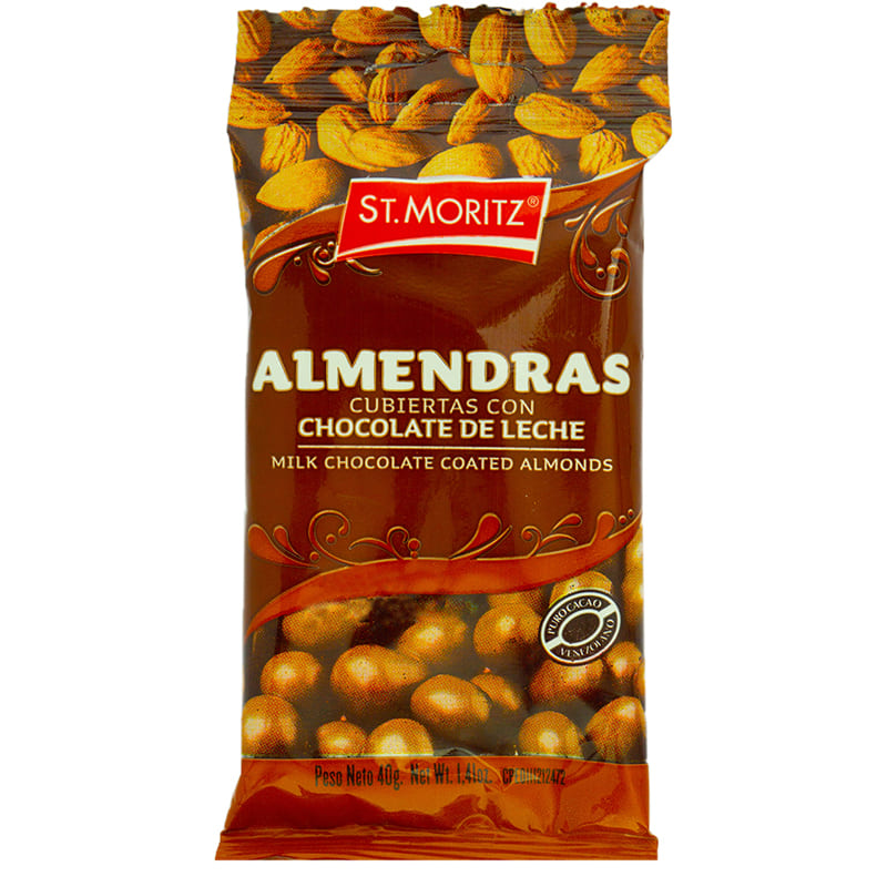 ALMENDRAS CON CHOCOLATE ST.MORITZ 40GR