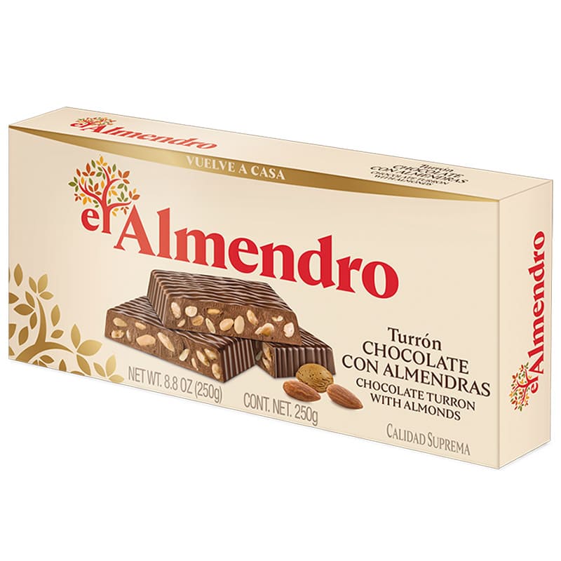 TURRON CHOCOLATE ALMENDRAS ALMENDRO 200GR