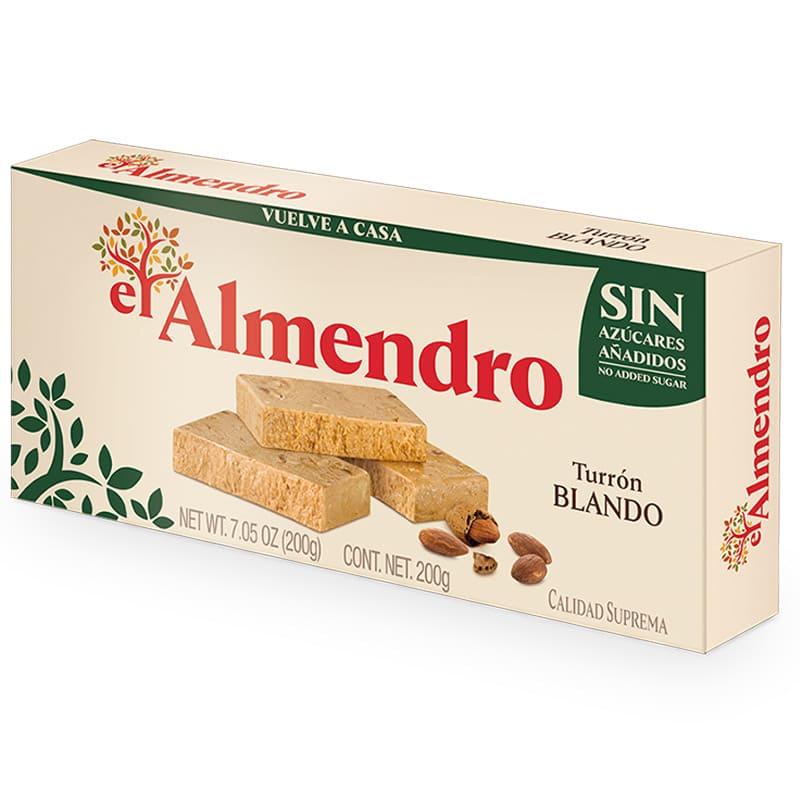 TURRON BLANDO ALMENDRO SIN AZUCAR 200GR