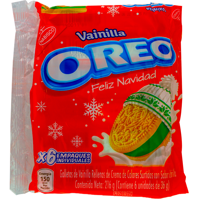 OREO DE VAINILLA NAVIDAD 6UND