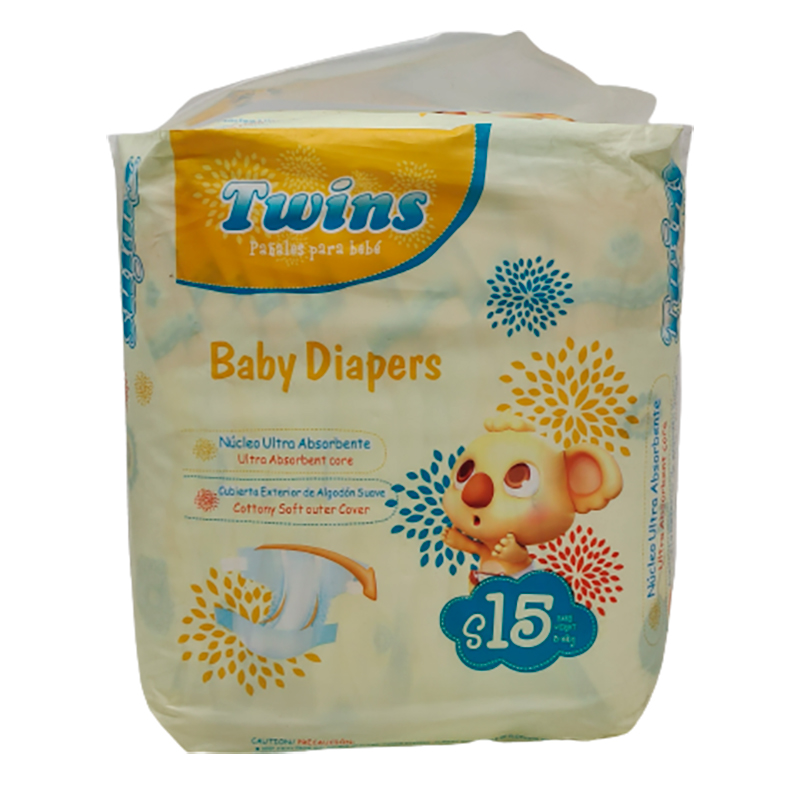 PAÑALES BABY DIAPERS TALLA S 15 UND