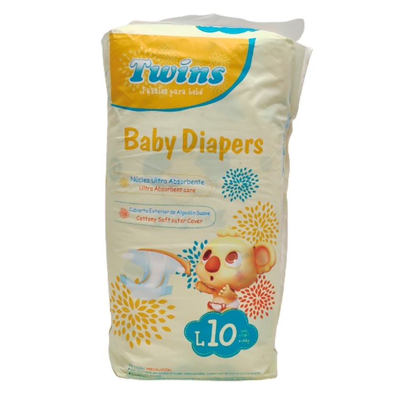 PAÑALES BABY DIAPERS TALLA L 10 UND