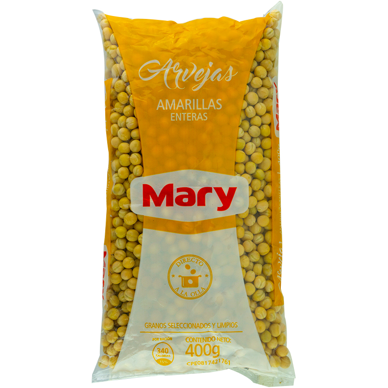 ARVEJAS AMARILLAS MARY 400GR
