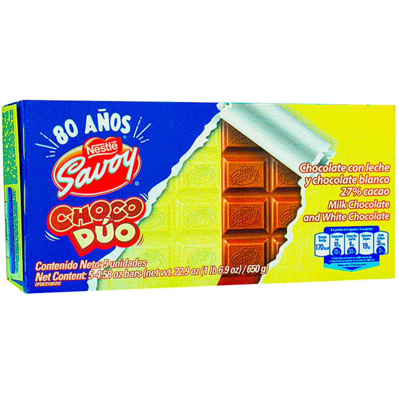 CHOCOLATE SAVOY DUO 130GR