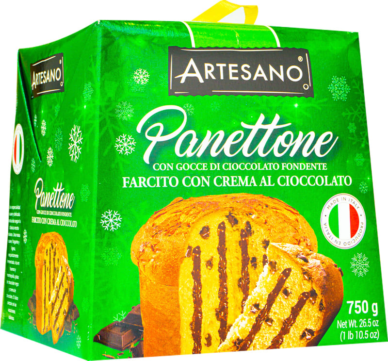 PANETTONE ARTESANO CON CHOCOLATE 750GR