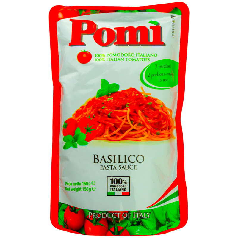 SALSA POMI BASILICO 150GR
