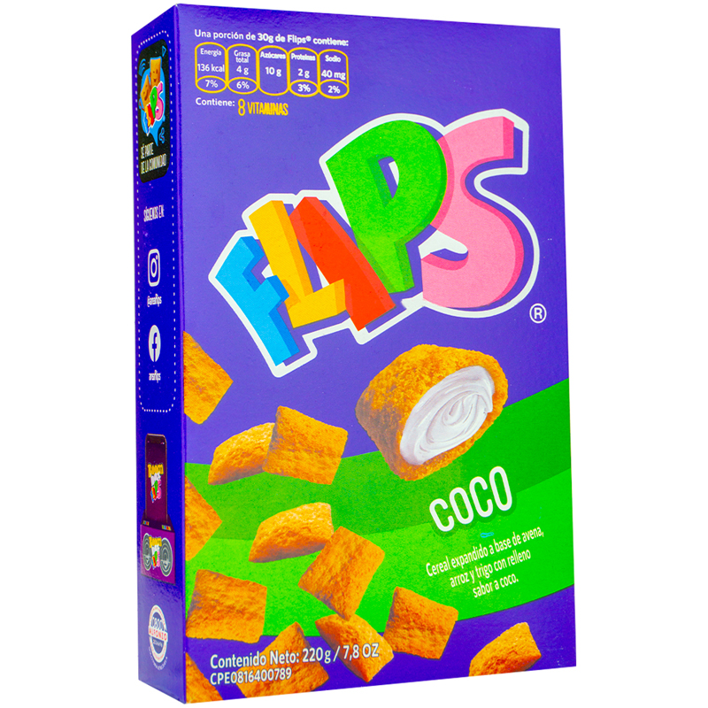 FLIPS DE COCO 220GR