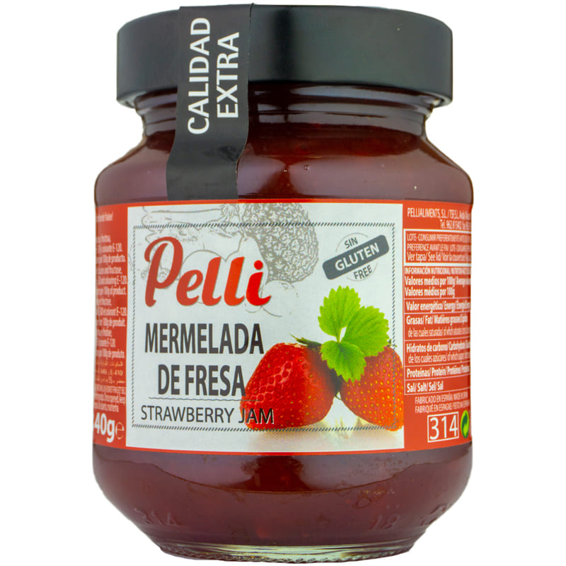 MERMELADA FRESA PELLI TARRO 340GR