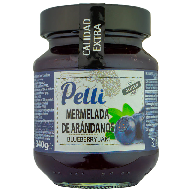MERMELADA DE ARANDANOS PELLI 340GR