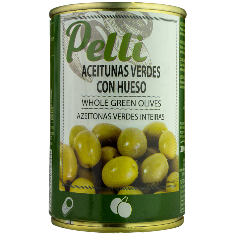 ACEITUNAS VERDES CON HUESO PELLI 300GR