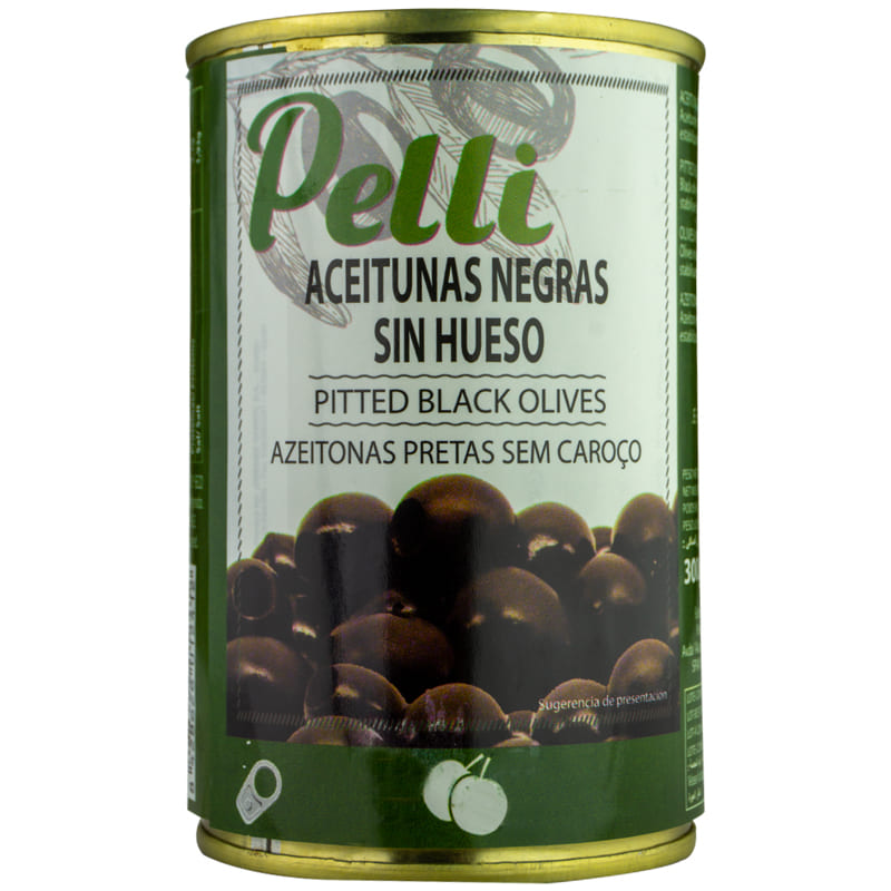 ACEITUNAS NEGRAS DESHUESADA PELLI 300GR