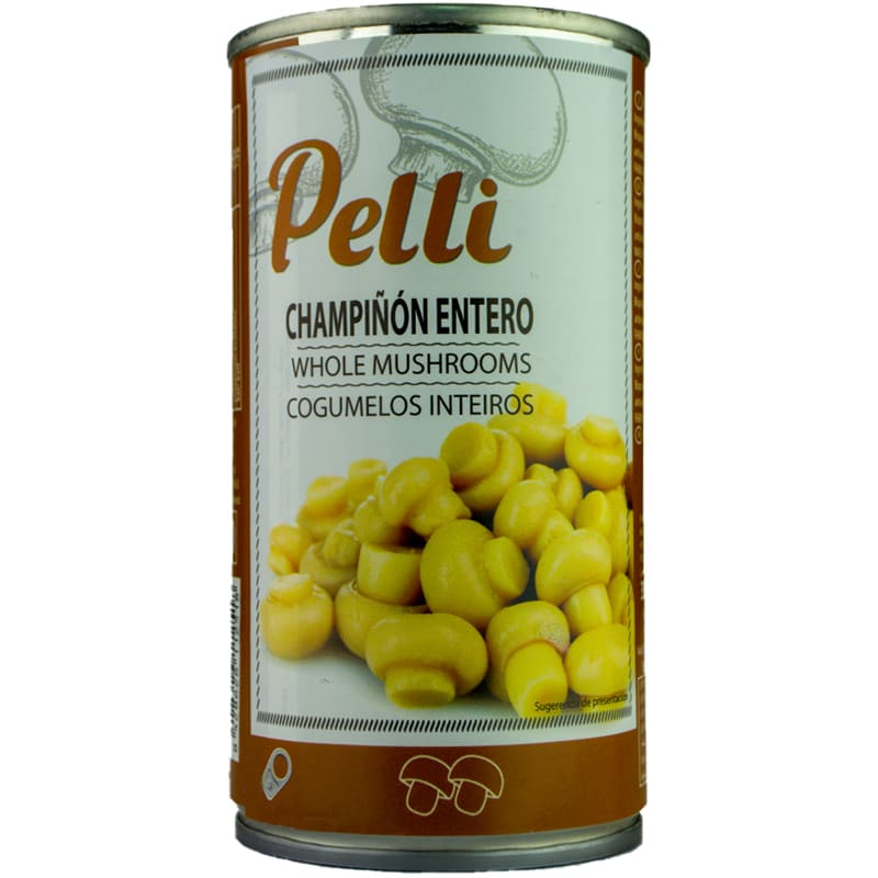 CHAMPIÑON ENTERO PELLI 355GR