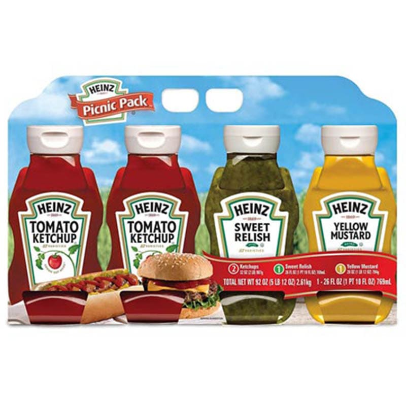 SALSAS VARIADAS HEINZ PACK 4UND