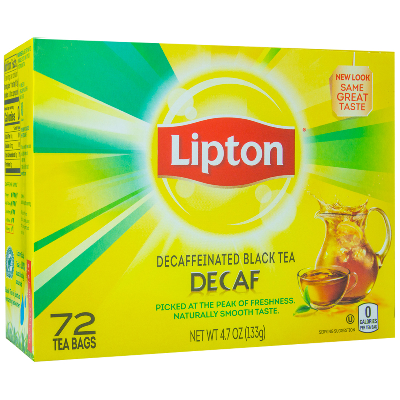 TE NEGRO LIPTON DESCAFEINADO 72X136 GR