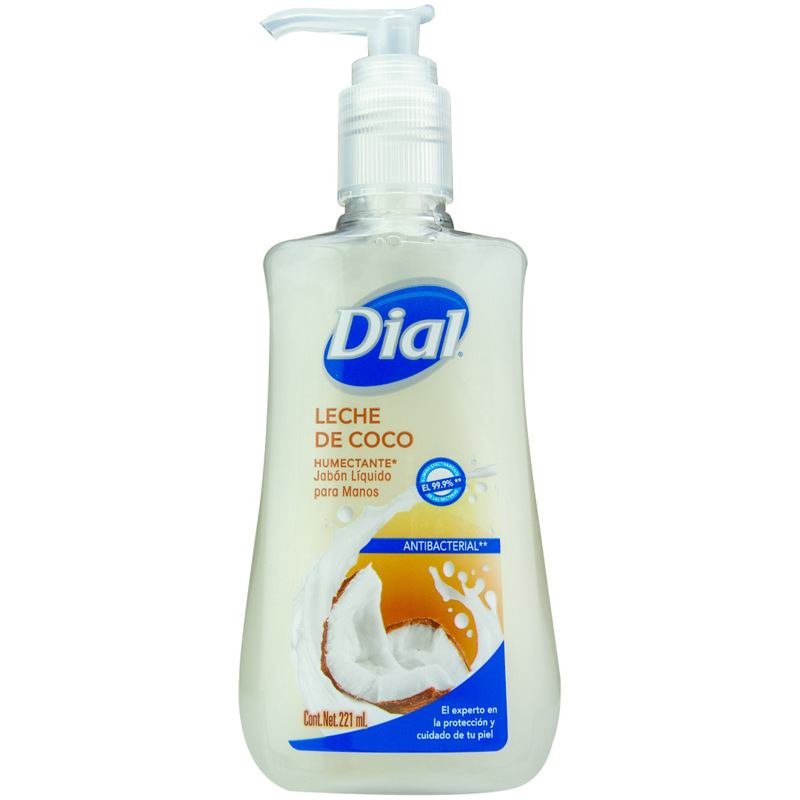 JABON LIQUIDO DIAL LECHE DE COCO 222 ML