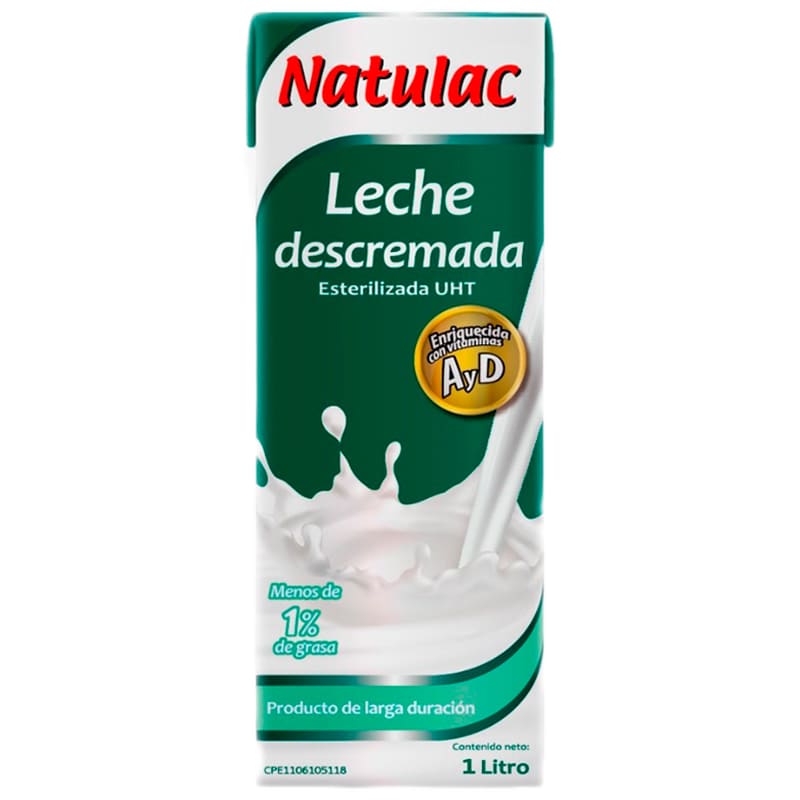 LECHE DESCREMADA NATULAC 1 LT