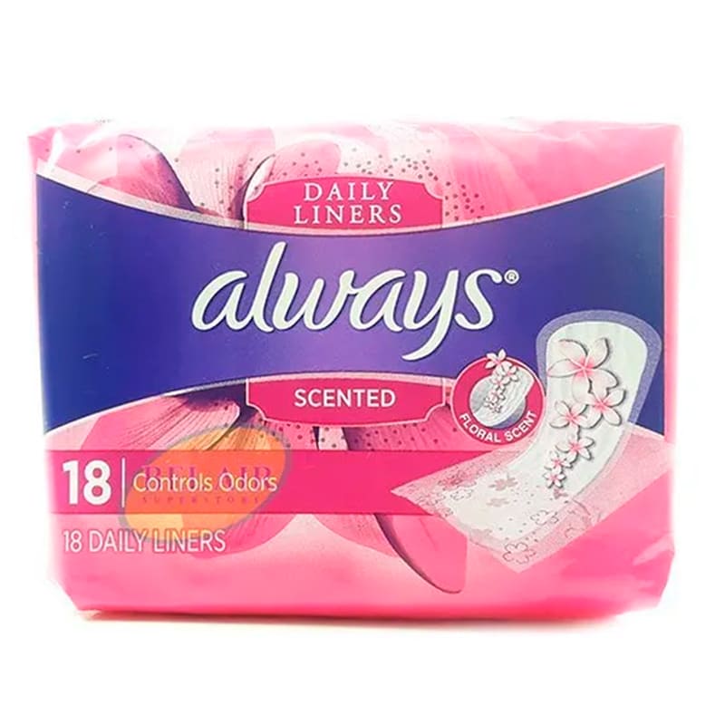 PROTECTORES DIARIOS ALWAYS LINERS SCENTED 18 UND