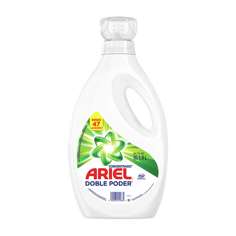 ARIEL DOBLE PODER LIQUIDO 1900 ML
