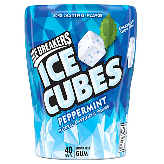 CHICLES ICE CUBES SIN AZUCAR 60GR