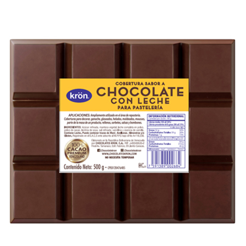 CHOCOLATE CON LECHE KRON 500 GR