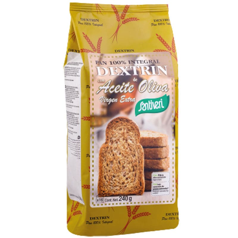 Pan tostado santiveri dextrin aceite de oliva 240gr