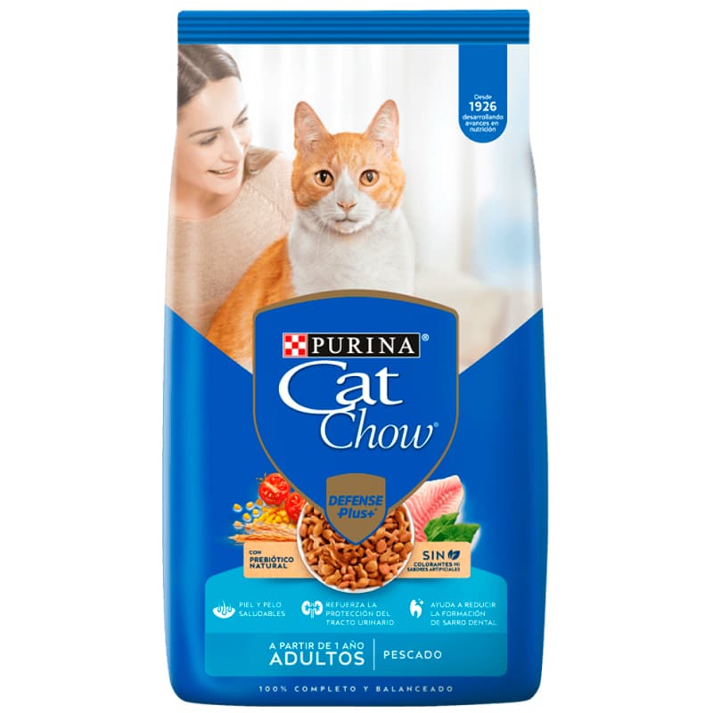 GATARINA CAT CHOW DEFENSE PLUS ADULTOS PESCADO 8 KG