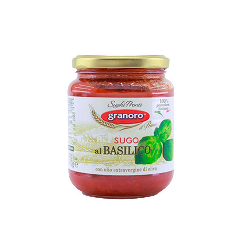 SALSA BASILICA PARA PASTA GRANORO 370 GR