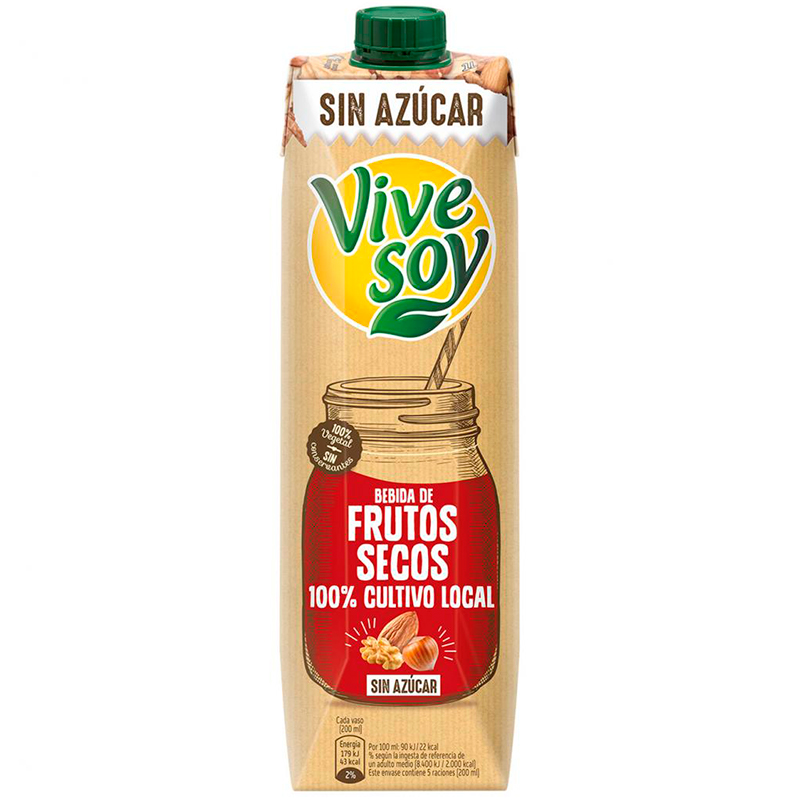 LECHE DE FRUTOS SECOS VIVESOY 1LT