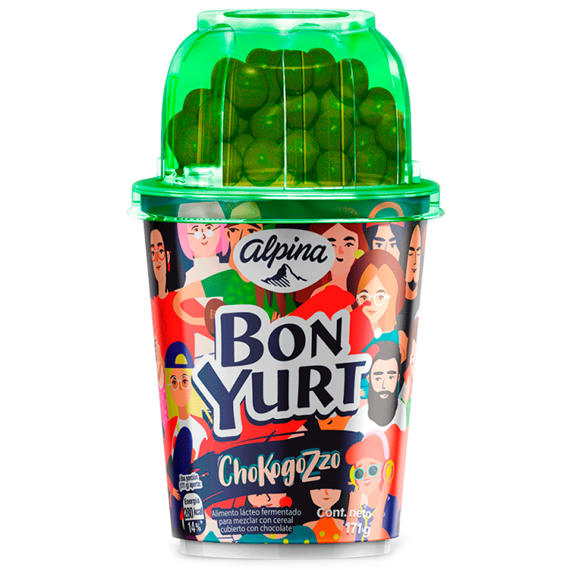 YOGURT BON YURT ALPINA CHOCO GOZZO 170GR