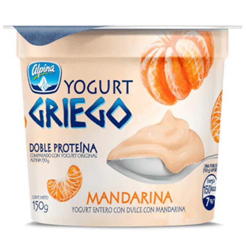YOGURT  ALPINA  GRIEGO DE MANDARINA 150GR
