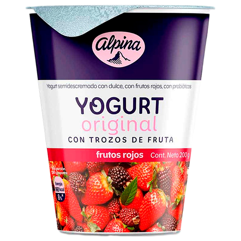 YOGURT ALPINA FIRME FRUTOS ROJOS 150 GR