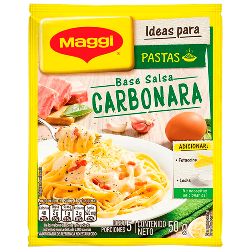BASE DE SALSA CARBONARA MAGGI 50 GR