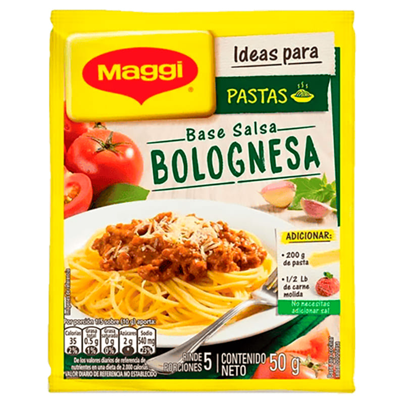 BASE DE SALSA BOLOGNESA MAGGI 50 GR