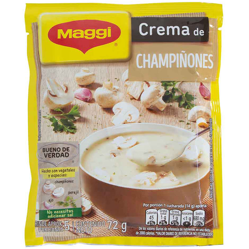CREMA DE CHAMPIÑONES MAGGI 72 GR