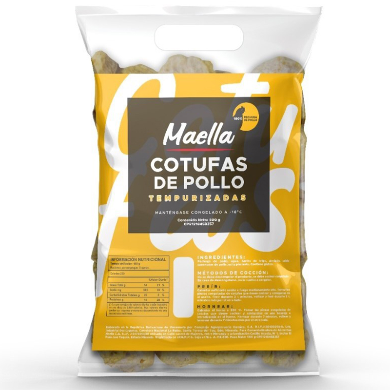 COTUFAS DE POLLO TEMPURIZADA MAELLA 500GR