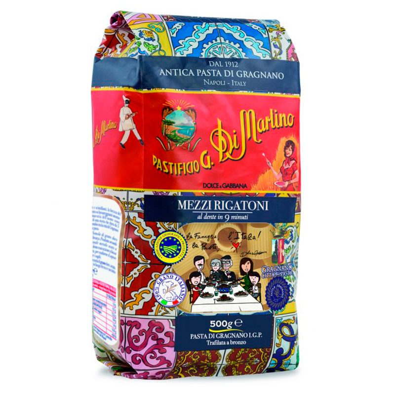 PASTA DI MARTINO MEZZI RIGATONI 500 GR