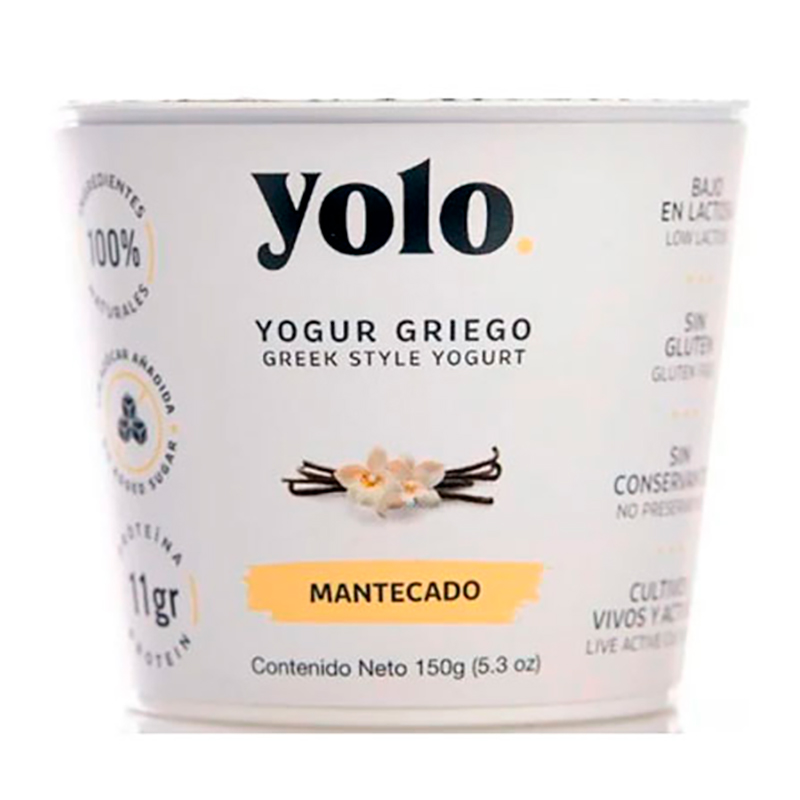 YOGURT GRIEGO DE MANTECADO YOLO 150GR