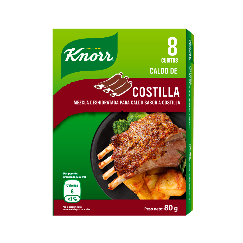 CUBITOS DE COSTILLA DESHIDRATADA KNORR 8 UND