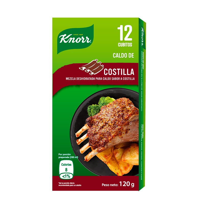 CUBITOS DE COSTILLA DESHIDRATADA KNORR 12 UND