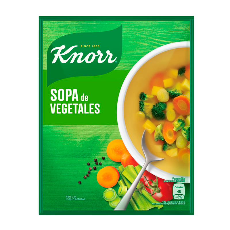 SOPA INSTANTANEA DE VEGETALES KNORR 60 GR