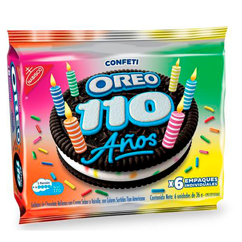 GALLETA OREO CONFETI X6 216 GR