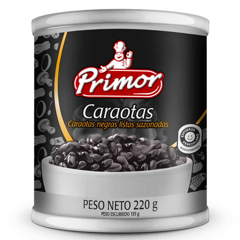 CARAOTAS NEGRAS SAZONADAS PRIMOR 220 GR
