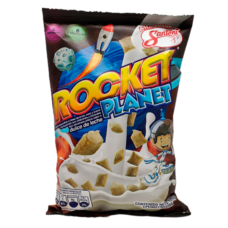 CEREAL ROCKET PLANET DULCE DE LECHE SANTONI 120 GR