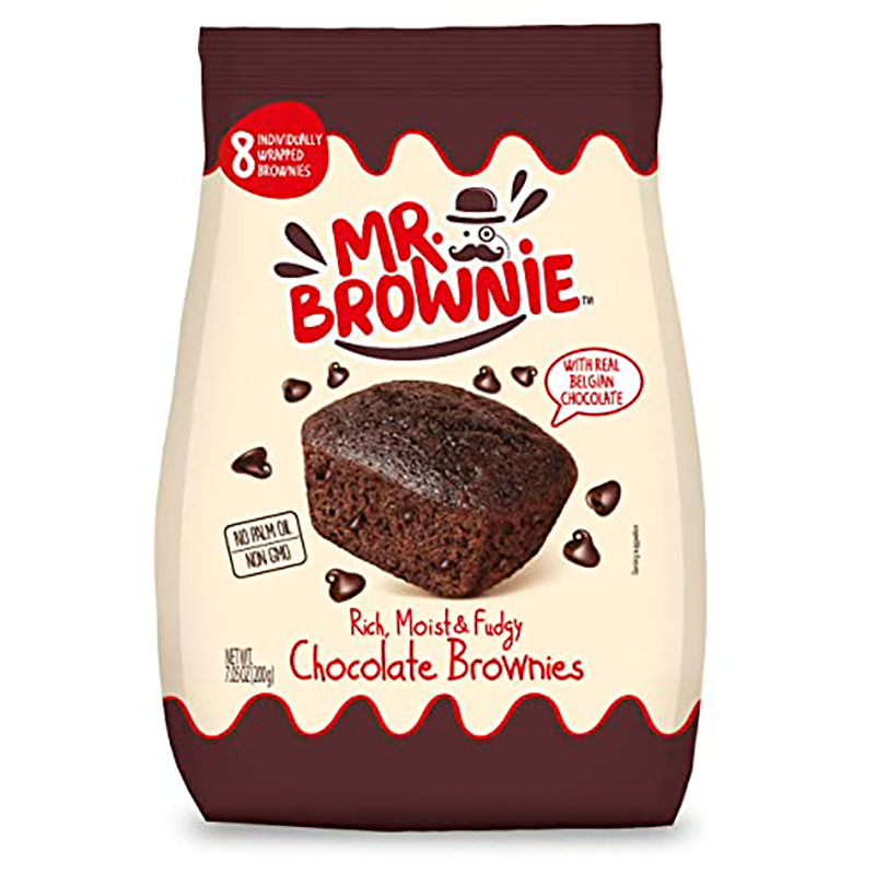 BROWNIES CON CHISPAS DE CHOCOLATE BELGA 200 GR