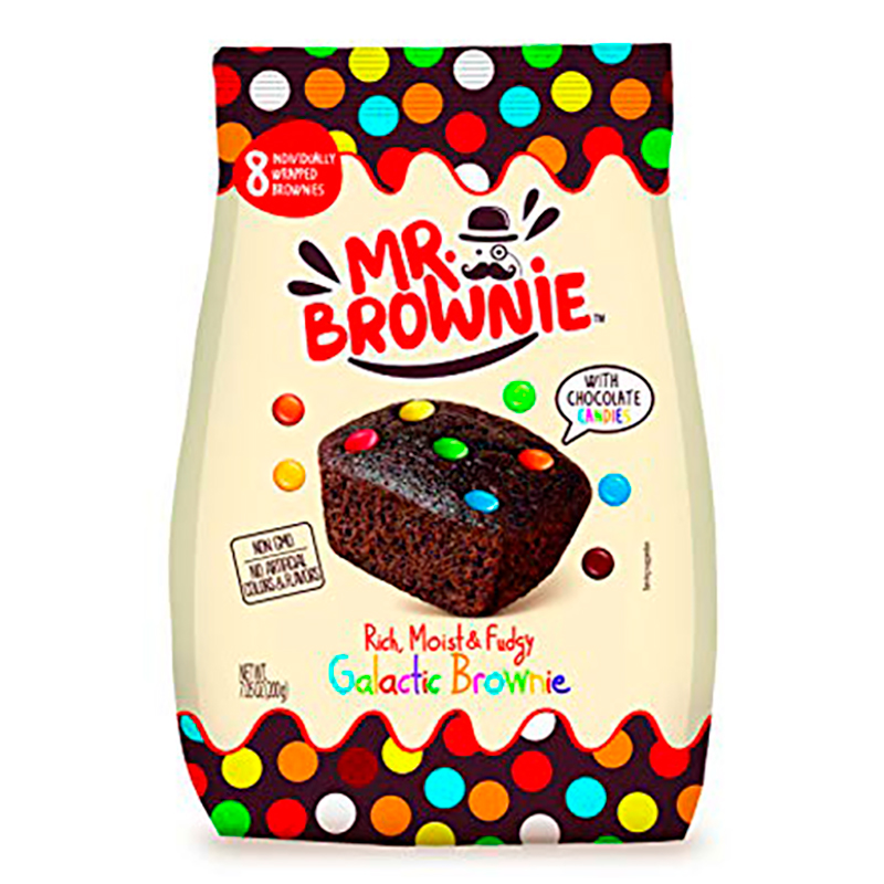 BROWNIE CON GRAGEAS DE CHOCOLATE DE LECHE 200 GR