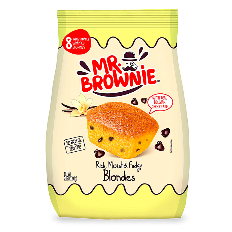 BROWNIES BLONDIES CON CHISPAS DE CHOCOLATE BELGA 200 GR