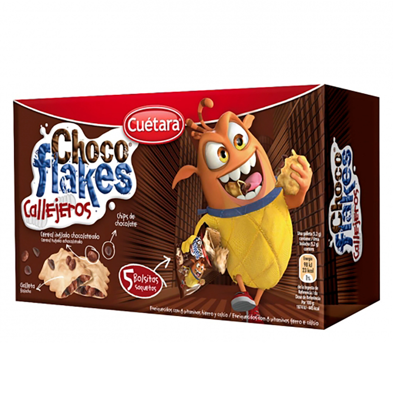CEREAL CHOCO FLAKES CUETARA 250 GR 5 UND