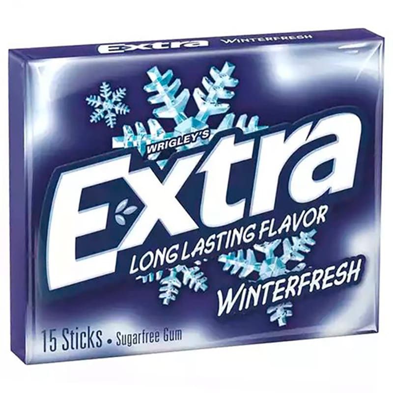 CHICLES WINTERFRESH SIN AZUCAR EXTRA 15 UND