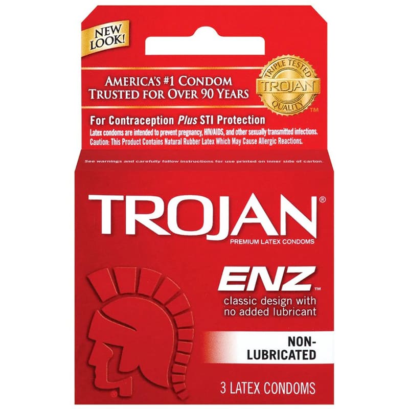 PRESERVATIVOS ENZ SIN LUBRICANTE TROJAN 3 UND